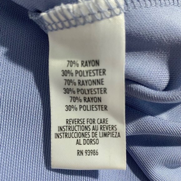 August Max Woman 2X Top Tank Sky Blue Side Slits Knit Stretch Sleeveless Cute - Picture 6 of 8